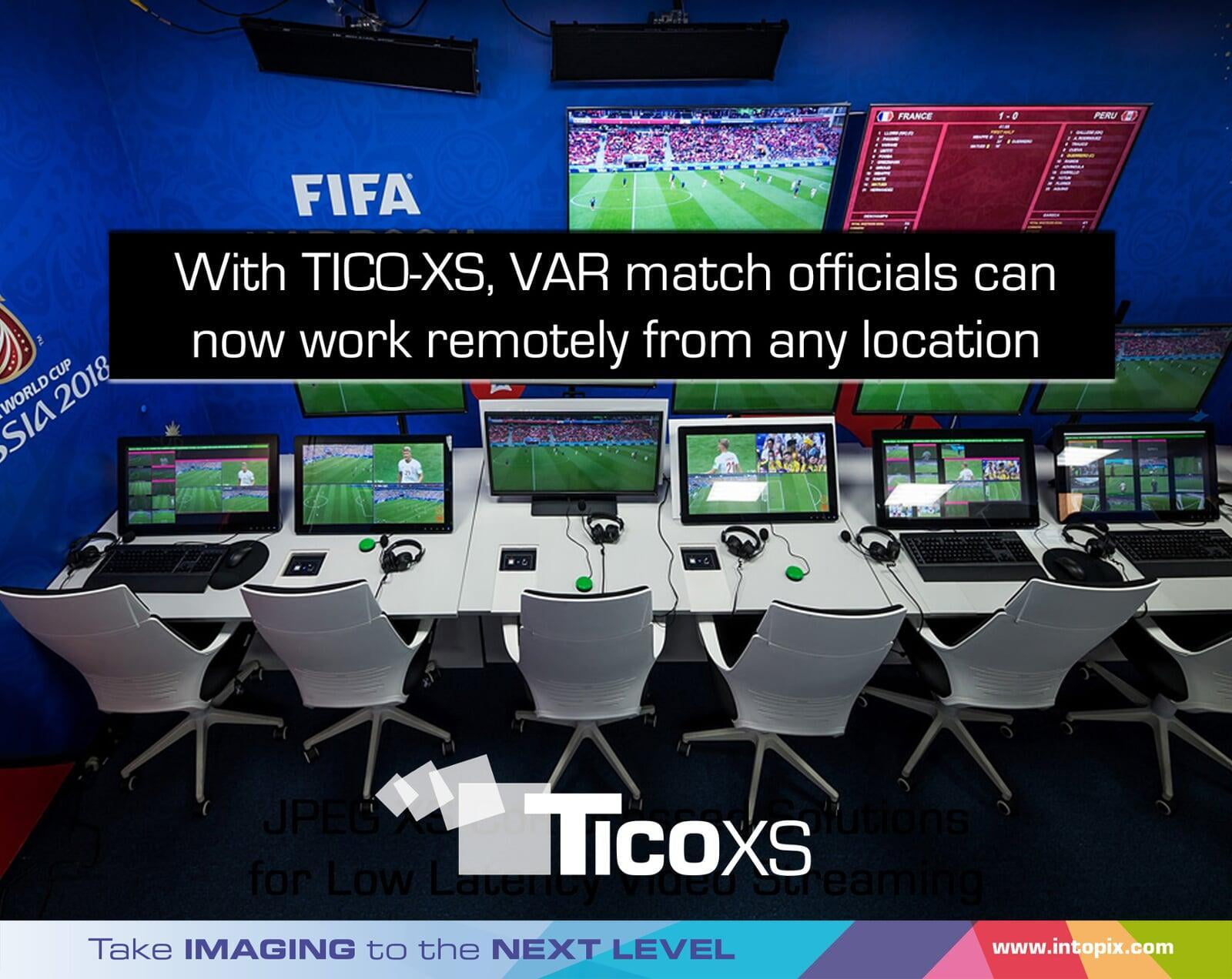 VAR (Video Assistant Referees)를 위한 원격 비디오 검토 솔루션 배포를 지원하는 JPEG XS